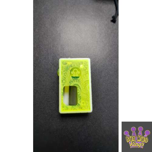 Octopus mods White 360 Engraved Box/Neon Green Door and button